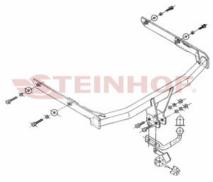 Tow Bar for Ford Fusion 2002 to 2012