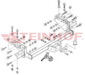 Tow Bar for Fiat Ducato Van/Minibus 2003 to 2006 - 062-2183