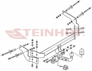 Tow Bar for Fiat Qubo  2008 to 2016
