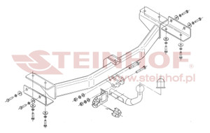 Tow Bar for Hyundai iX40 CW (Estate)