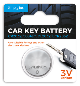 CR2032 Car Key Battery- Simply CR2032 Car Key Battery- Simply