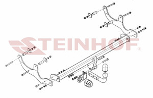 Tow Bar for Dacia Sandero 5 Door 2008 to 2012
