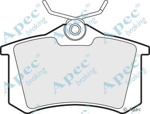 Apec Front Brake Pads for Audi, VW, Peugeot 405 '89... Apec Front Brake Pads for Audi, VW, Peugeot 405 '89...