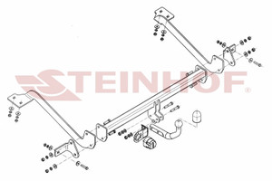 Tow Bar for a Peugeot Partner LWB (4628mm) 2008 to 2019 Models
