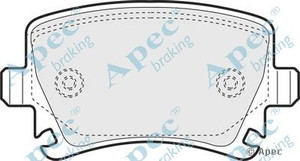 Apec Rear Brake Pads for Audi A3, VW Touran '03... Apec Rear Brake Pads for Audi A3, VW Touran '03...