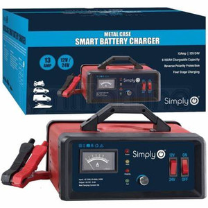 Metal Case LED Car Battery Smart Charger - 10AMP 12V/24V Metal Case LED Car Battery Smart Charger - 10AMP 12V/24V