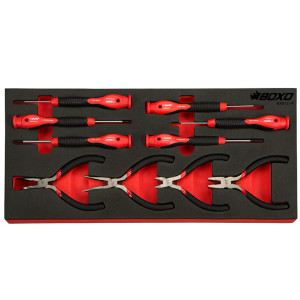 BOXO 10Pc Precision Screwdriver & Mini Pliers Set BOXO 10Pc Precision Screwdriver & Mini Pliers Set