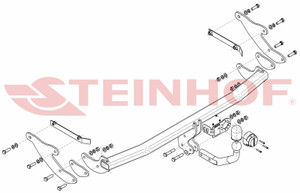 Tow Bar for Renault Megane III  5 Door - 2008 to 2012