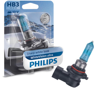 Philips WhiteVision ultra HB3 12V 55W Car halogen headlamp bulb