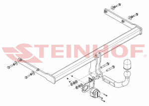 Tow Bar for Skoda Fabia Hatchback  Fits 2014 to Present Models
