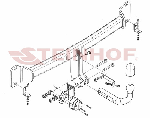 Tow Bar BMW 5 Series Touring G31 2017 On models