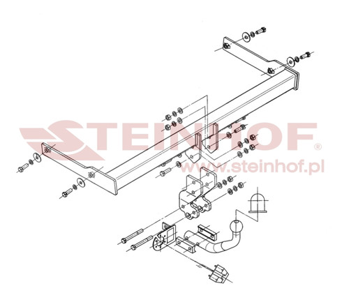 Tow Bar VW Passat Fits 2010 to 2015 Models
