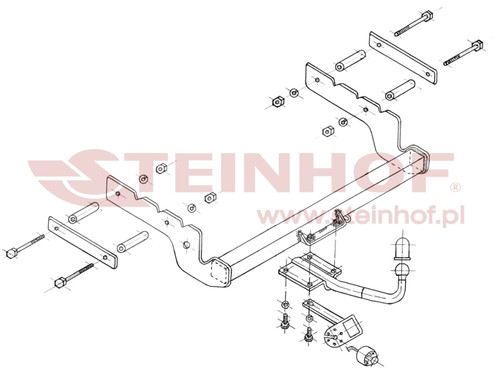 Tow Bar for Ford Mondeo Fits 2000 to 2007 4 & 5 Door models