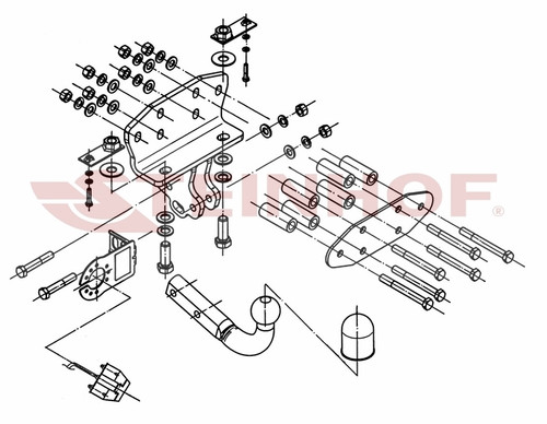 Tow Bar For Toyota Land Cruiser V8 (J200) 2008 to Present