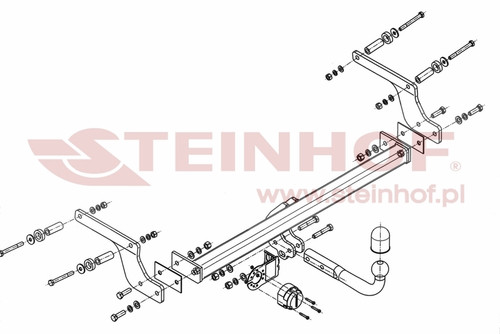 Tow Bar for Dacia Duster Fits 2010 to 2013
