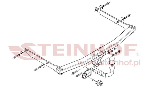 Tow Bar for Ford Focus C Max 2003 to 2010