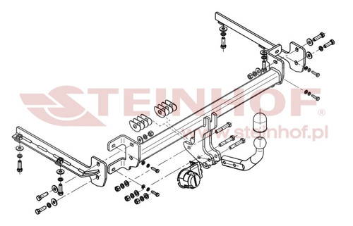 Tow Bar for Honda Accord Saloon 2008 to 2015