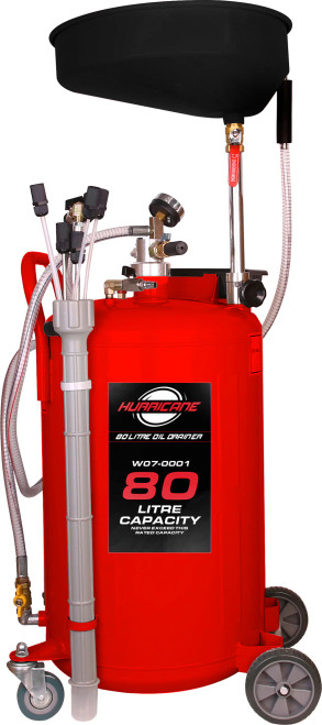 HURRICANE 80 Litre Oil Drain With Extraction