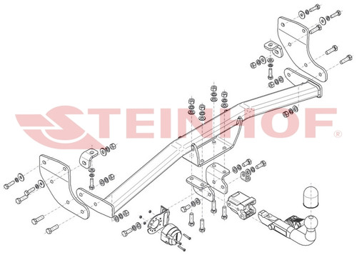 Detachable Tow Bar for Hyundai Kona 2023 on model
