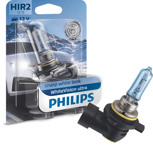 Philips WhiteVision ultra HIR2 12V 55W Car Halogen headlamp bulb