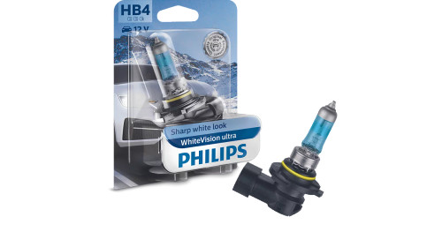 PHILIPS WhiteVision ultra HB4 12V 51W Car Halogen headlamp bulb