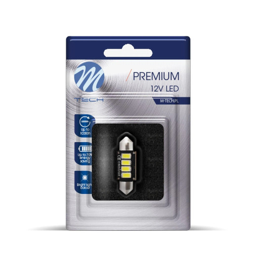 M TECH Premium Festoon 12V LED C5W 36mm replacement bulb