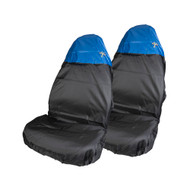 2 x Heavy Duty Single Seat Cover - Blue