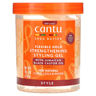 Cantu Shea Butter Strengthening Styling Gel With Black  Jamaica Castor Oil