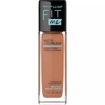Maybelline Fit Me Matte + Poreless Liquid Foundation Makeup – 338 Spicy Brown