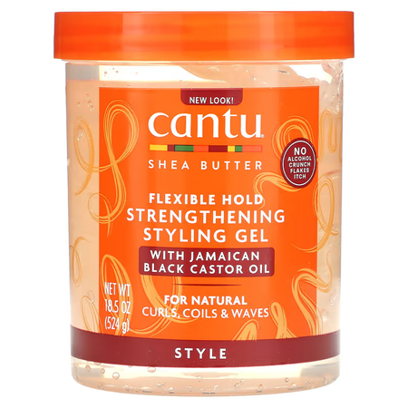 Cantu Shea Butter Strengthening Styling Gel With Black  Jamaica Castor Oil