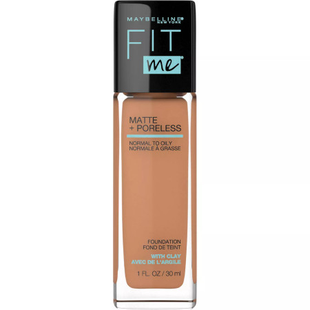 Maybelline Fit Me Matte + Poreless Liquid Foundation Makeup – 330 Toffee Caramel