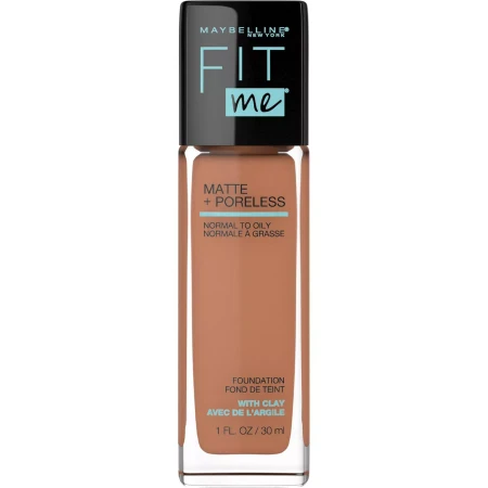 Maybelline Fit Me Matte + Poreless Liquid Foundation Makeup – 338 Spicy Brown