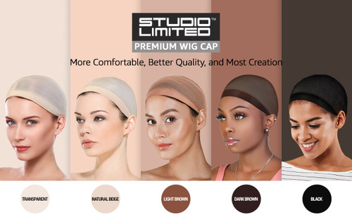 Studio Limited Perfect Fit Ultra Thin & Expandable Stocking Wig Cap 2 pack