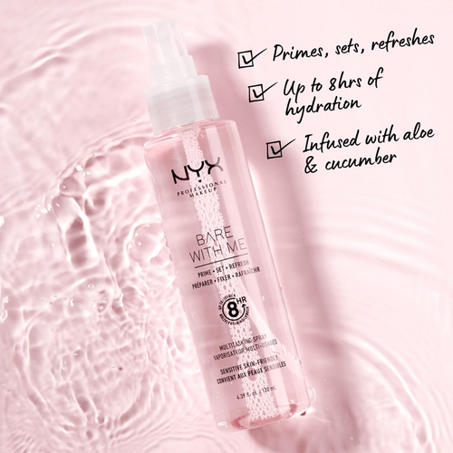 NYX Bare With Me Prime Set  Refresh Multitasking Spray
