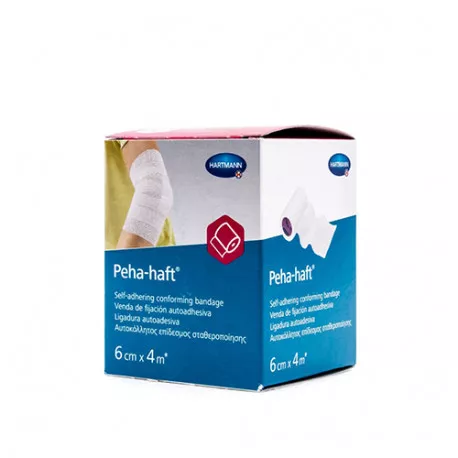 Venda autoadhesiva para articulaciones peha-haft color azul 6 cm x 4 m