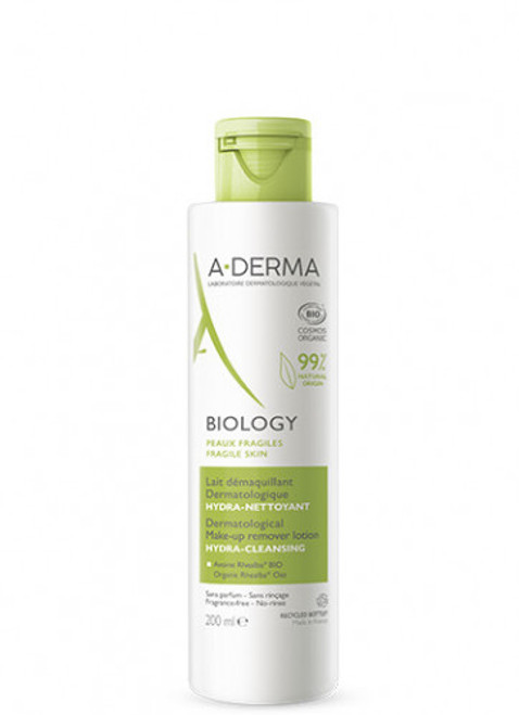 Leche desmaquillante hidralimpiadora biology 400 mL a-derma