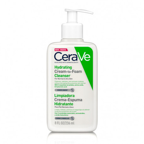 Cerave limpiadora crema-espuma hidratante 236 mL