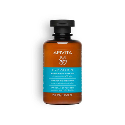 Apivita champú hidratante con ácido hialurónico y aloe