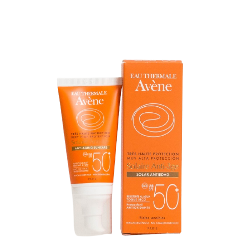 Avene fotoprotector SPF 50+ crema antiedad toque seco 50 mL