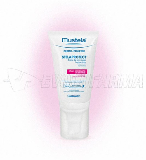 Mustela dermo-pediatría stelaprotect crema de cuidado facial. tubo dosificador
