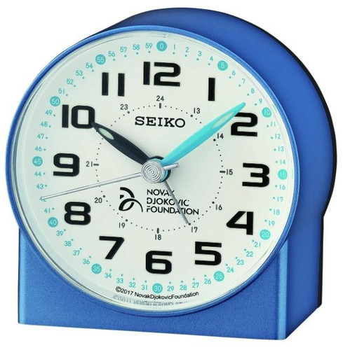 Seiko Bedside Beep Sound Alarm Clock QHE907L - Novak Djokovic Foundation
