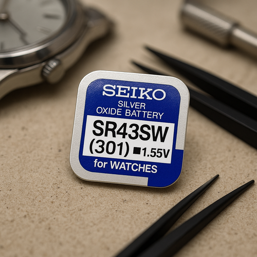 Seiko 301 SR43SW 1.55V Silver Oxide Watch Battery Seiko 301 SR43SW 1.55V Silver Oxide Watch Battery