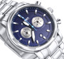 Amber Time Men's Quartz Chronograph Watch Stainless Steel Band 50m ATL160810-03BL Blue