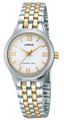 Lorus Women's Analogue Watch with Two-Tone Stainless Steel Bracelet & White Dial RRS99TX9