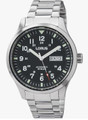 Lorus Men's Automatic Watch with Day/Date, Stainless Steel Band, Black Dial RL403BX9