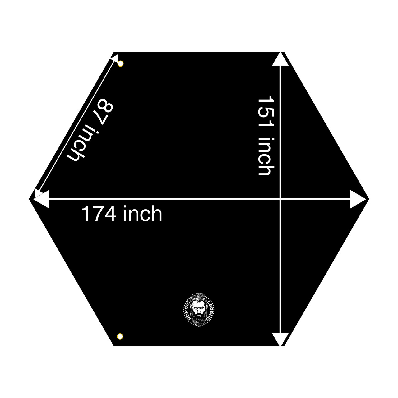 Nordic Legend Quick-Set Floor Removable Shelter Footprint Mat Tarp