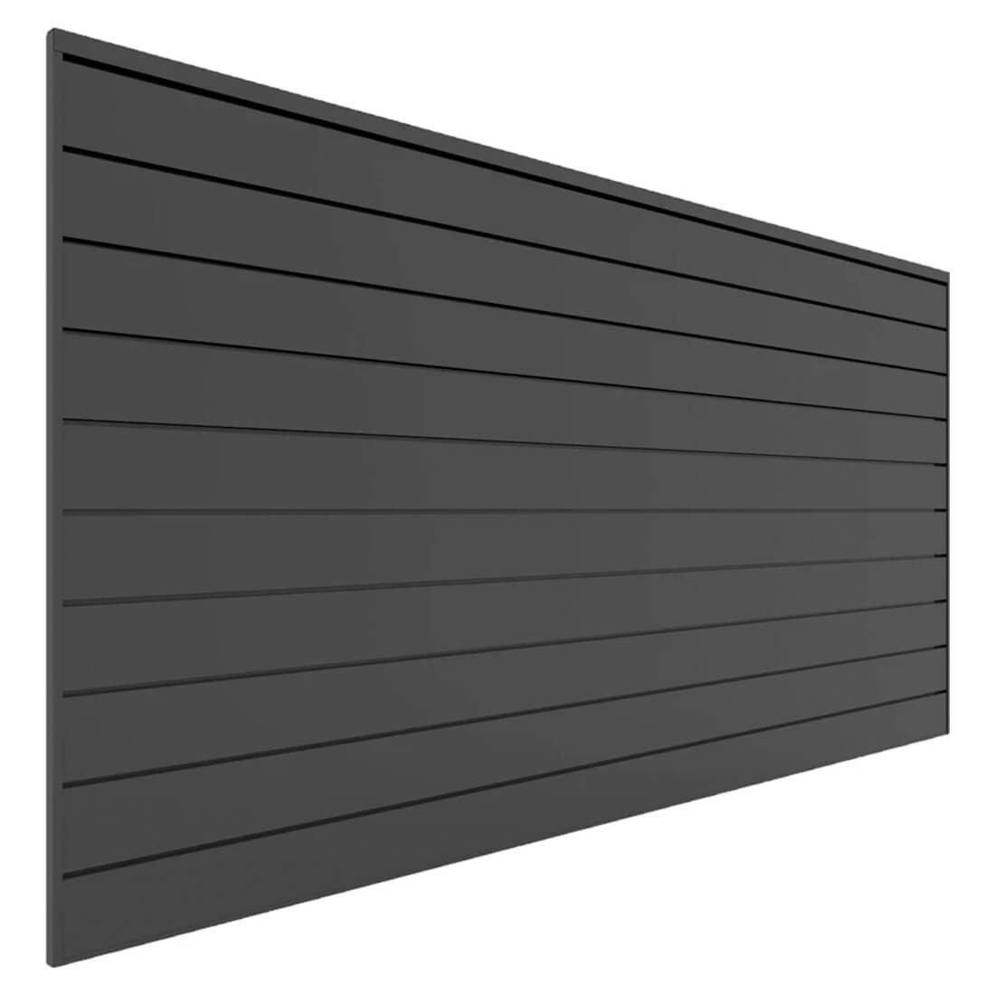 Proslat 8 ft. x 4 ft. PVC Slatwall (Charcoal)