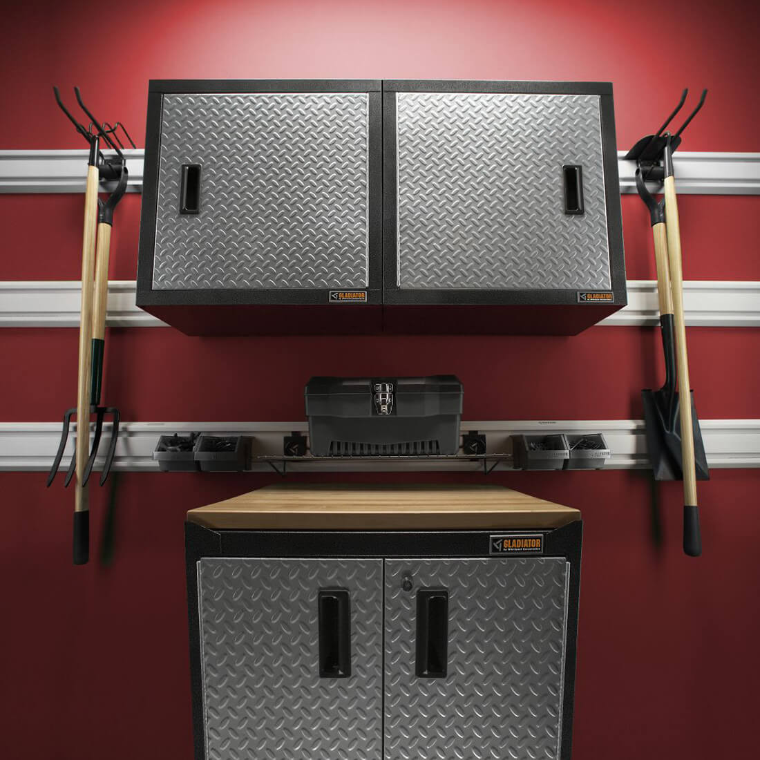 Gladiator Premier Pre-Assembled 24" Wall GearBox (Silver Tread) - Thumbnail 4