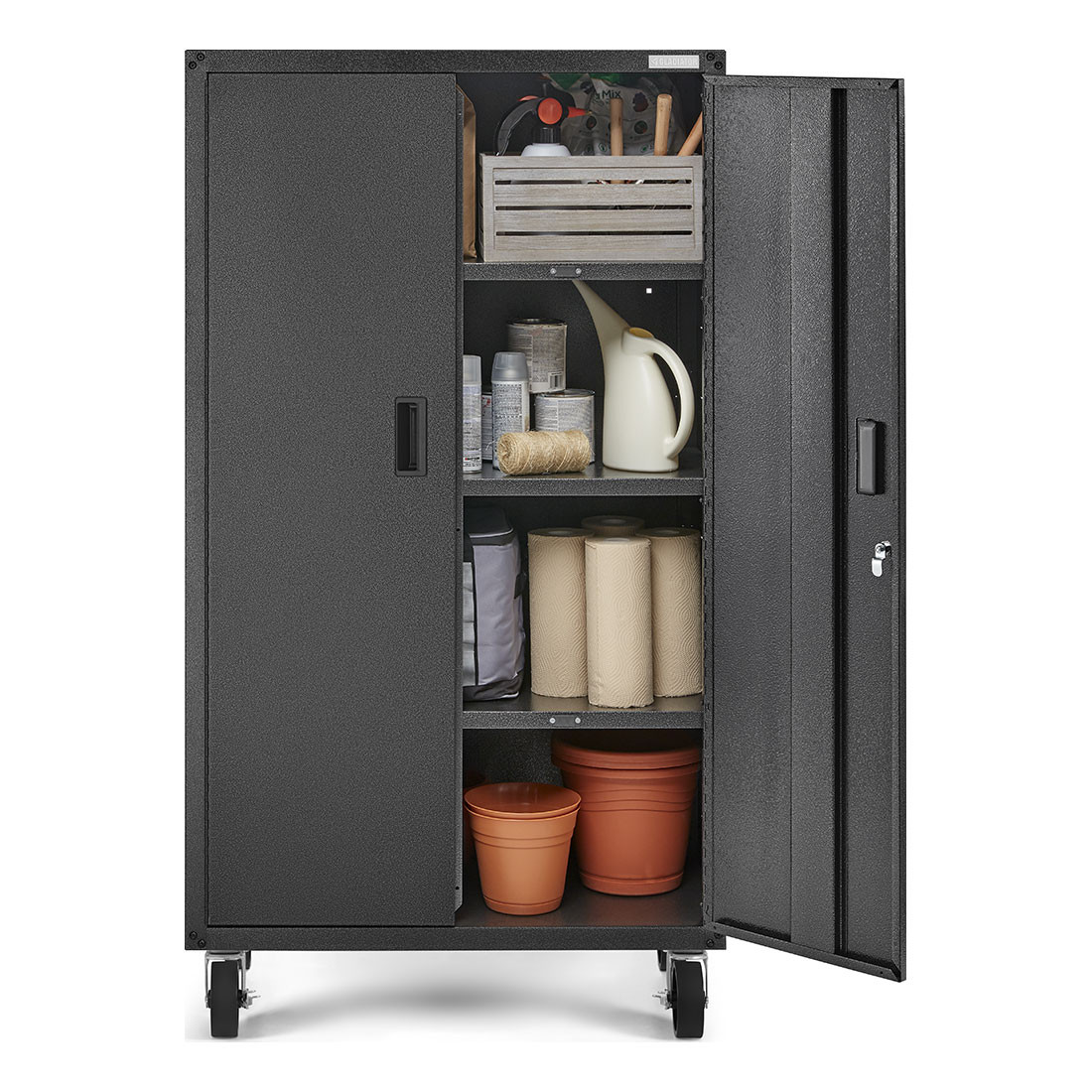 Gladiator Ready-to-Assemble Mobile Storage Cabinet (Hammered Granite)