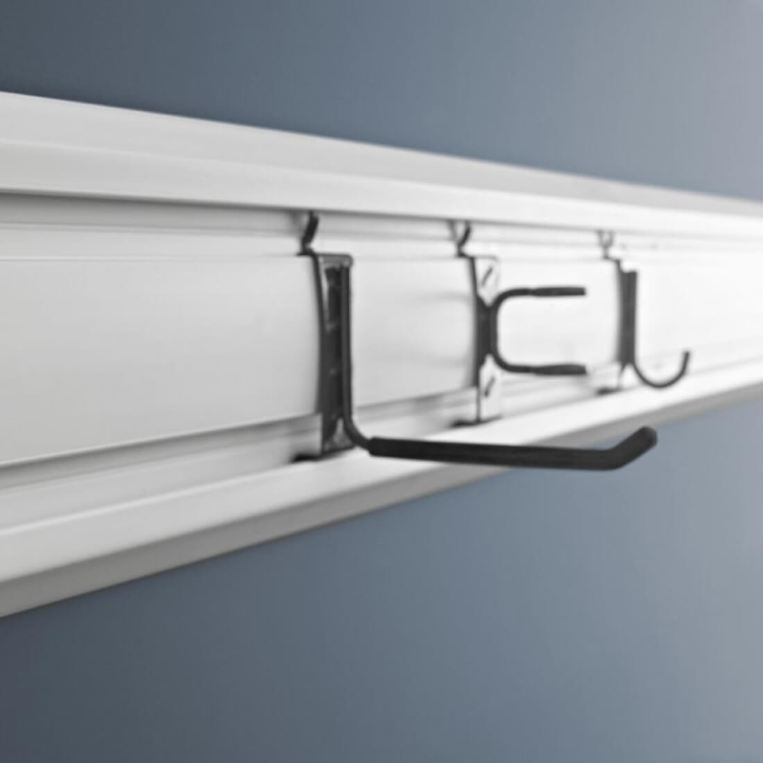 Gladiator 4-Foot Wide GearTrack Channels (Light Gray) - Thumbnail 3